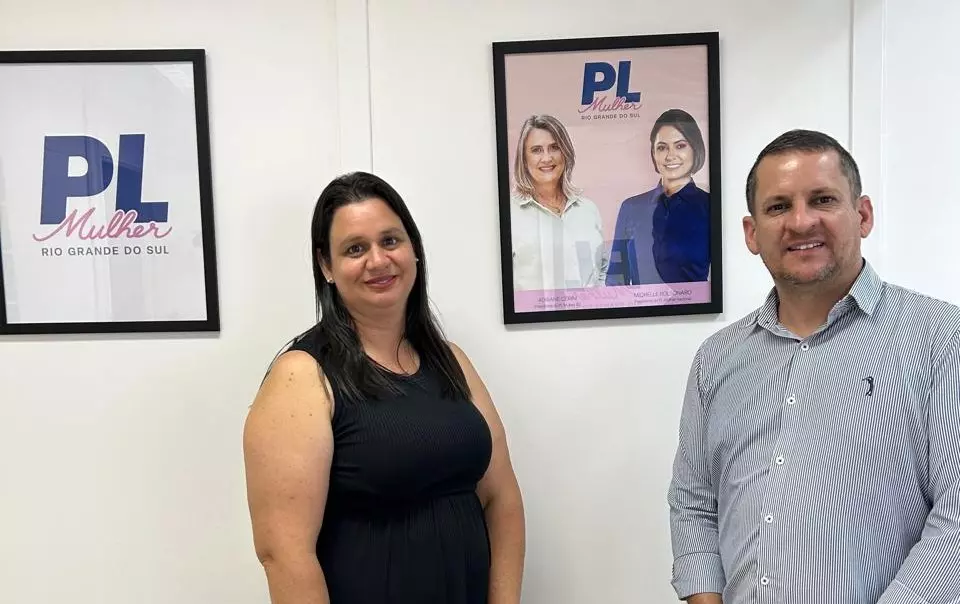 Vereadora Leni Sampaio, de São Jerônimo, Visita Sede do Partido Liberal RS